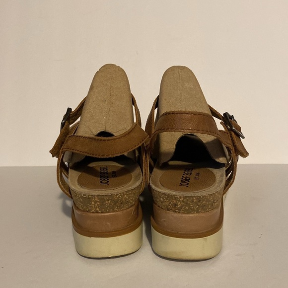 Josef Seibel Clea 10 Tan Platform Leather Sandals - Picture 4 of 11